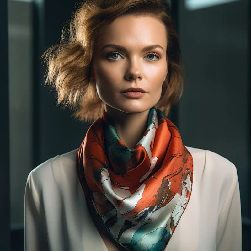 रेशम का दुपट्टा